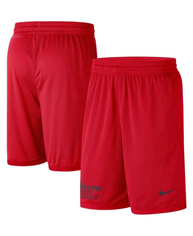 Mens Nike Scarlet Ohio State Buckeyes Performance Mesh Shorts Product Image