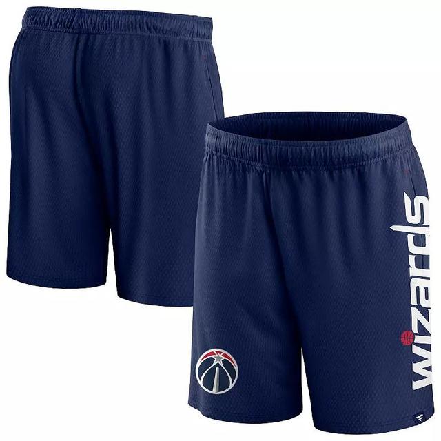 Mens Fanatics Branded Navy Washington Wizards Post Up Mesh Shorts Wiz Blue Product Image