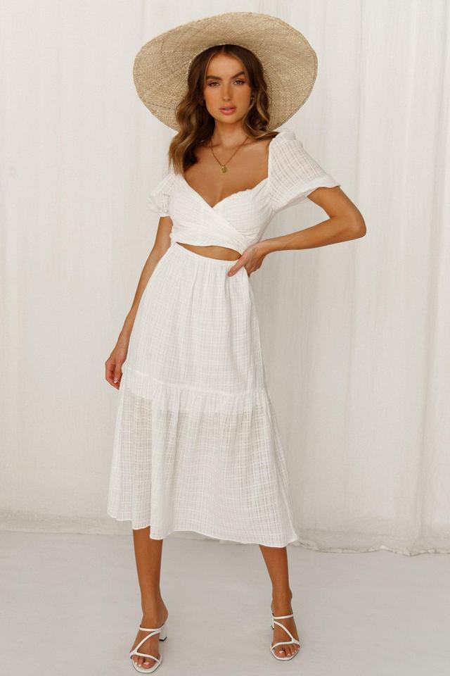 Do This My Way Midi Dress White Product Image