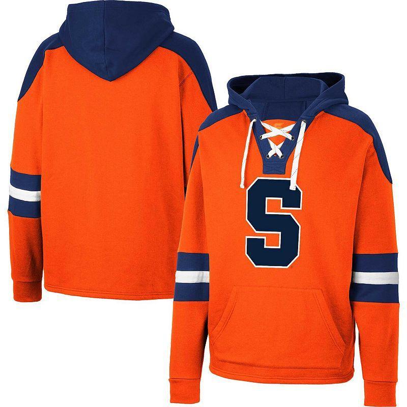 Mens Colosseum Orange Syracuse Orange Lace-Up 4.0 Pullover Hoodie Product Image