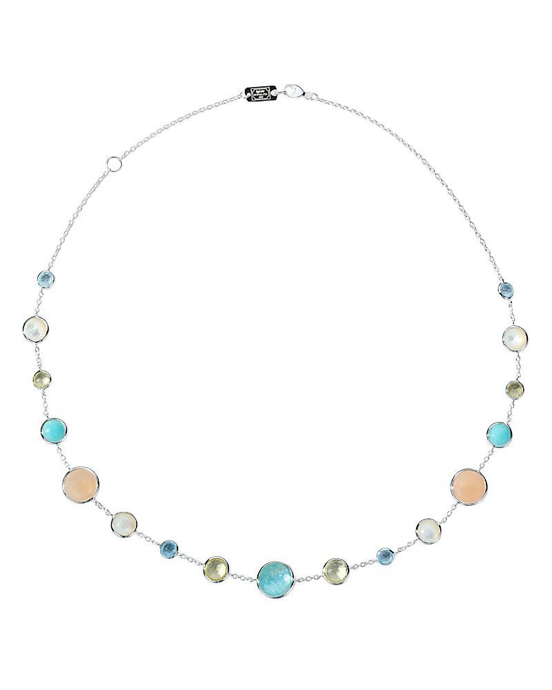 Ippolita Sterling Silver 925 Polished Lollipop Multi Stone Collar Necklace, 18 Product Image