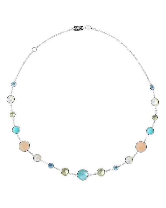 Ippolita Sterling Silver 925 Polished Lollipop Multi Stone Collar Necklace, 18 Product Image