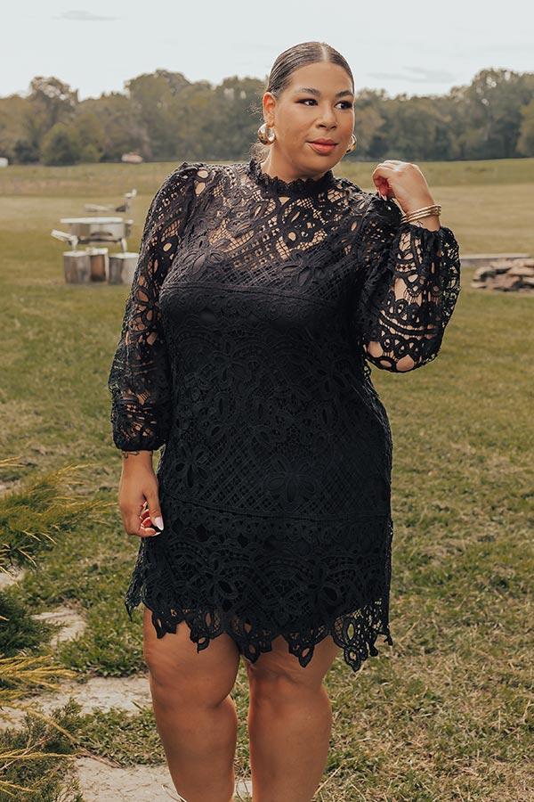 Delicate Daze Lace Mini Dress Curves Product Image