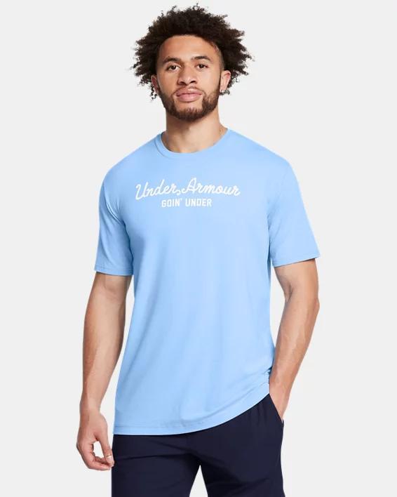 Men's UA Golf Script Wordmark Short Sleeve Product Image