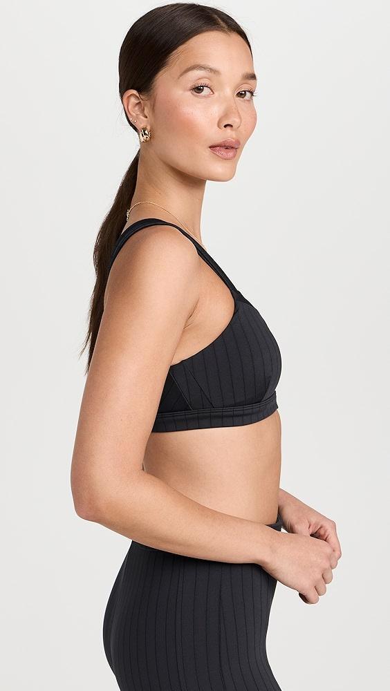 Alo Yoga Pinstripe Jacquard Bra | Shopbop Product Image