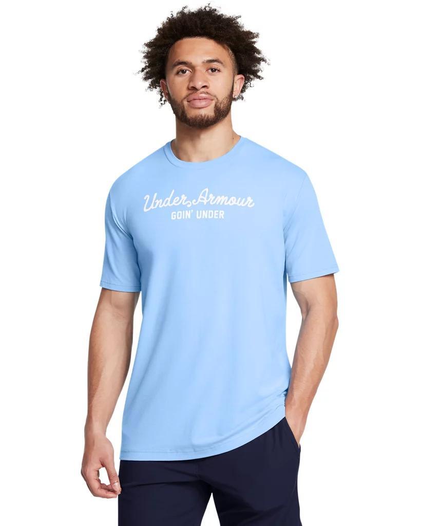 Men's UA Golf Script Wordmark Short Sleeve Product Image