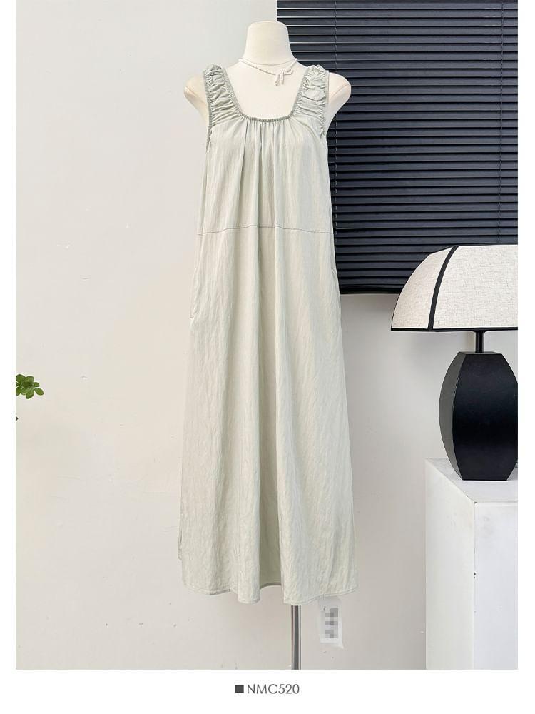 Summer Sleeveless Loose Maxi Dress in 5 Colors Product Image