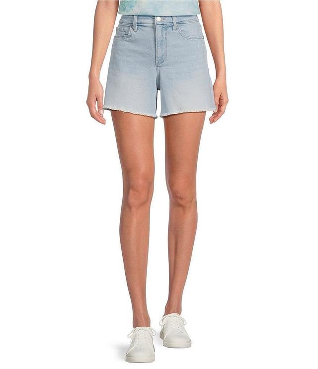 NYDJ Stretch Denim High Rise Frayed Hem Short Product Image