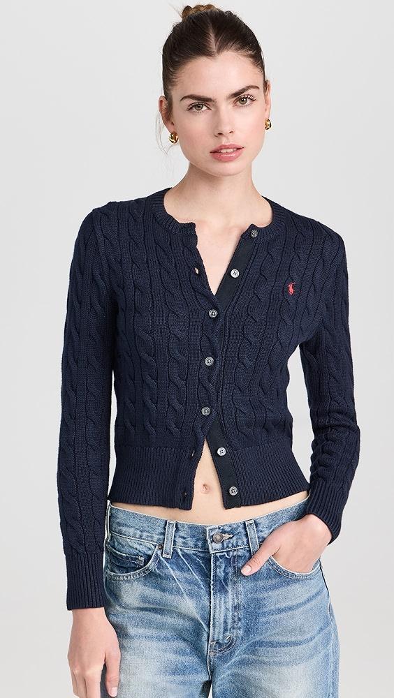 Polo Ralph Lauren Cotton Cable Long Sleeve Cardigan | Shopbop Product Image