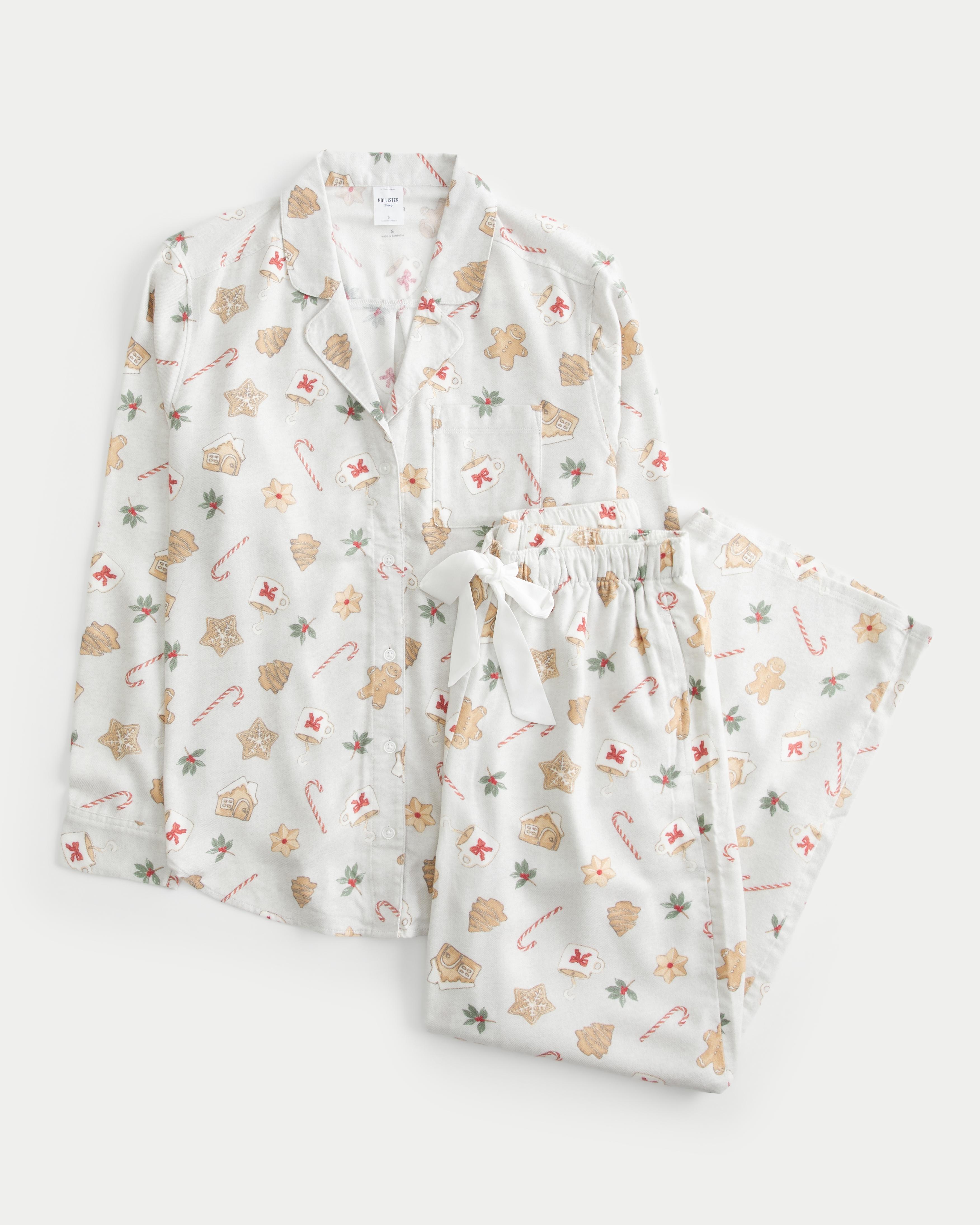 Long-Sleeve Pajama Shirt & Pants Set Product Image