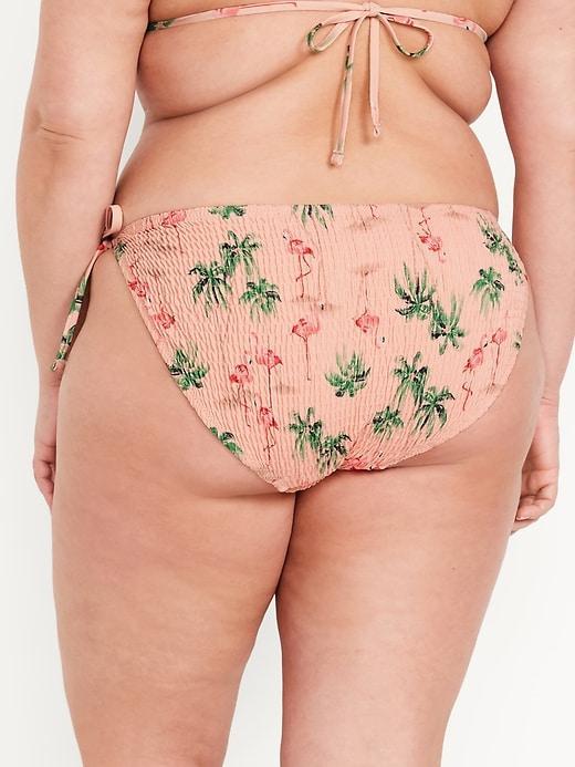 Mid-Rise String Bikini Swim Bottoms Product Image