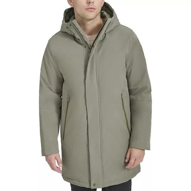 Mens Dockers Softshell Mid-Length Hooded City Coat Product Image