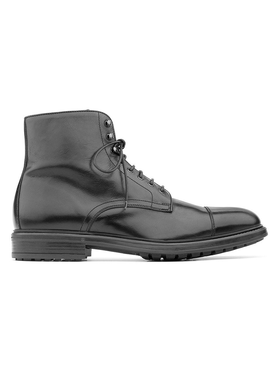 Mens Burkett Leather Ankle Boots Product Image