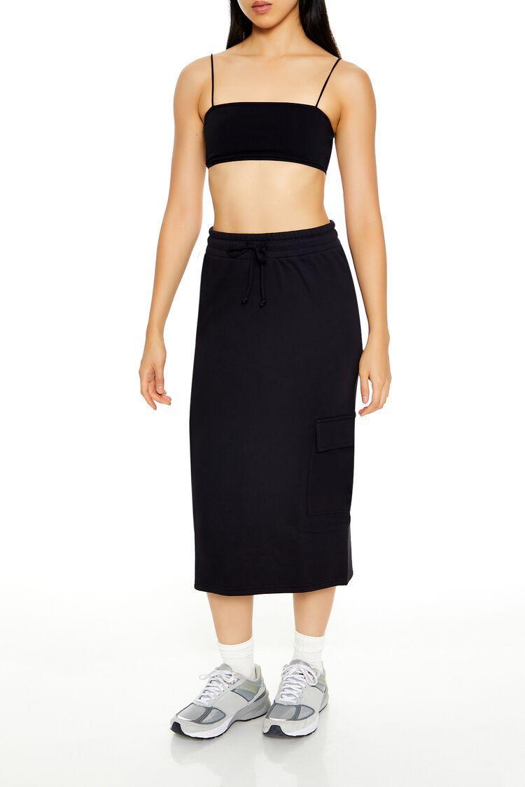 Fleece Cargo Midi Skirt | Forever 21 product image