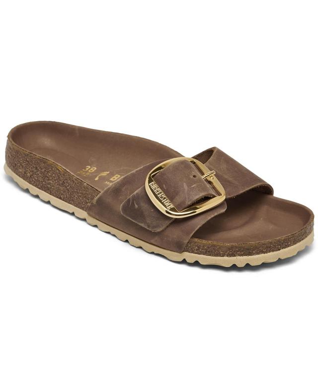 Birkenstock Madrid Big Buckle - Leather Leather) Women's Sandals Product Image