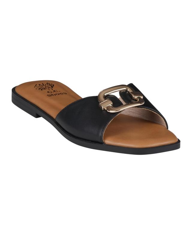 Gc Shoes Womens Davina Hardware Slide Flat Sandals Product Image