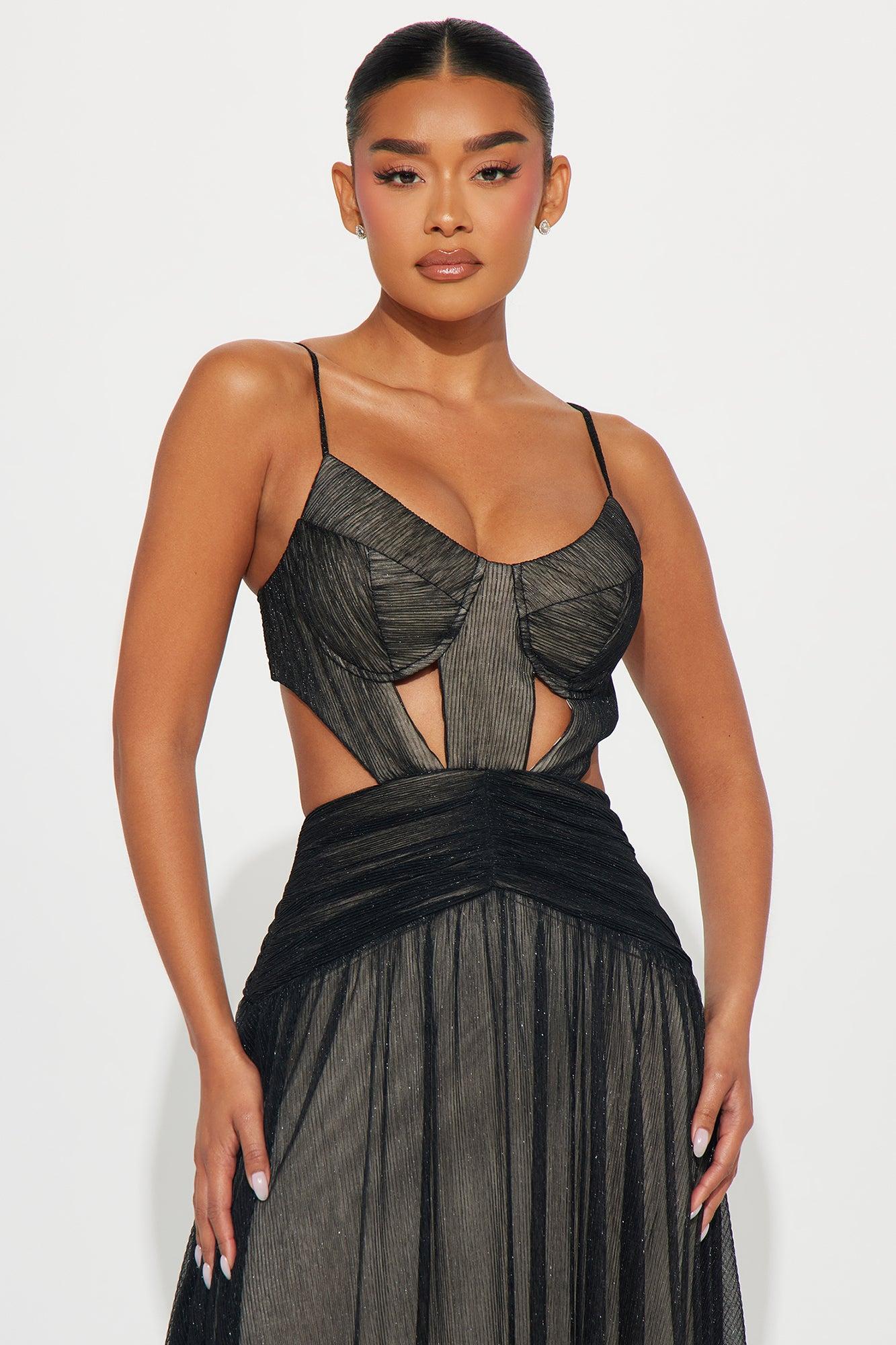 Maybe Next Time Maxi Dress - Black Product Image