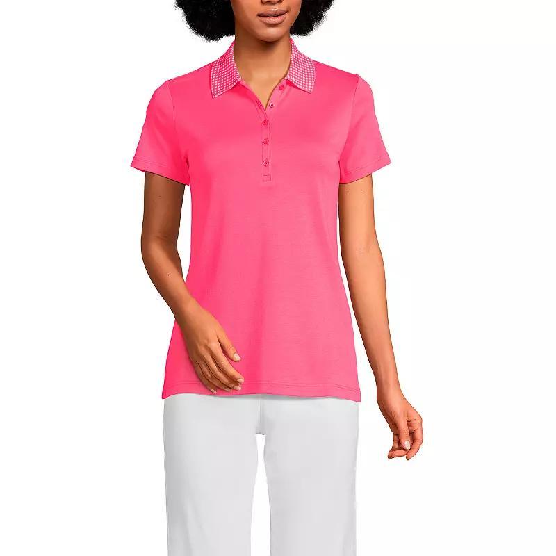 Womens Lands End Supima Cotton Polo Shirt Product Image