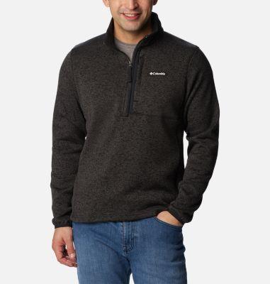 Columbia Sweater Weather 1/2 Zip (Black Heather Men's Clothing Product Image