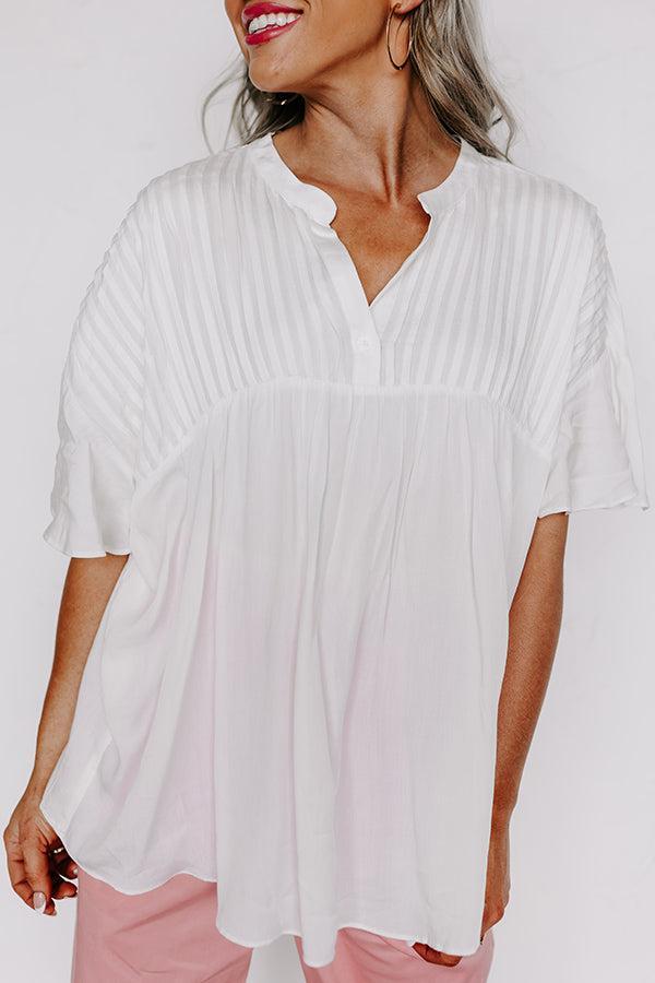 Cute Crew Shift Top in Ivory Product Image