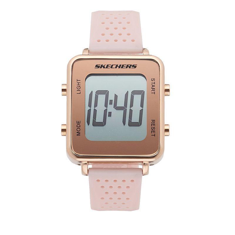 Skechers Womens Naylor Digital, Rose Gold-Tone Alloy Watch Pink Product Image