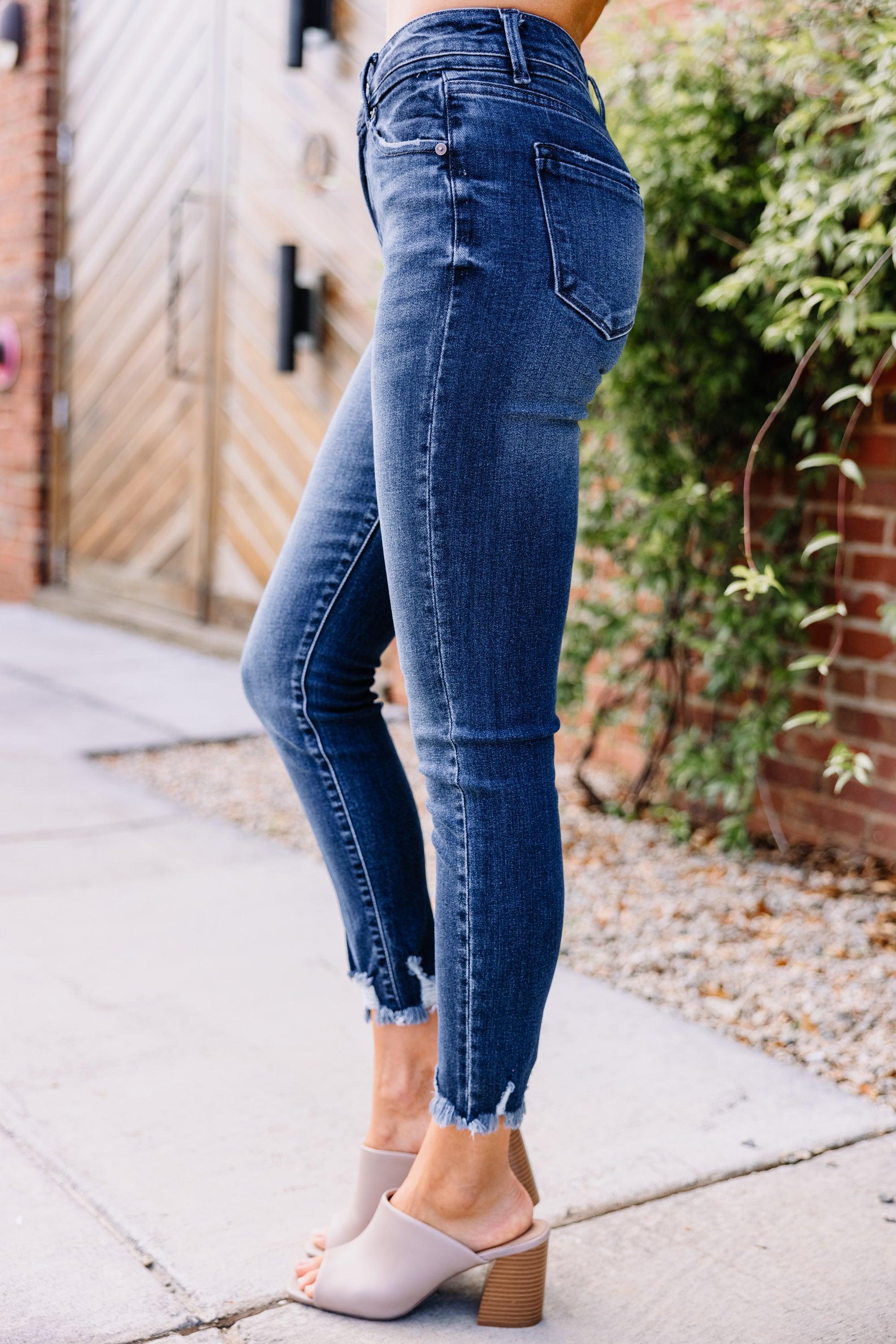 KanCan: Just Ask Dark Wash High Rise Skinny Jeans Female Product Image