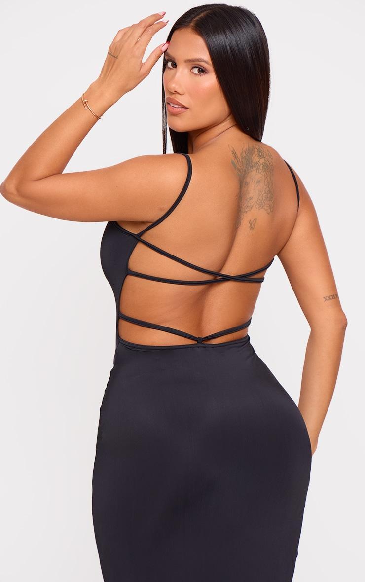 Shape Black Sculpt Strappy Back Detail Maxi Dress Product Image