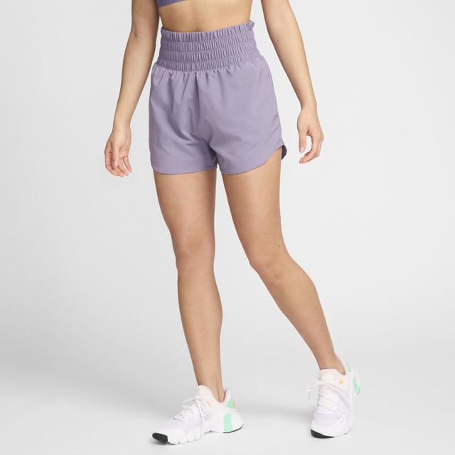 Nike Womens One Dri-FIT Ultra High-Waisted 3 Brief-Lined Shorts Product Image