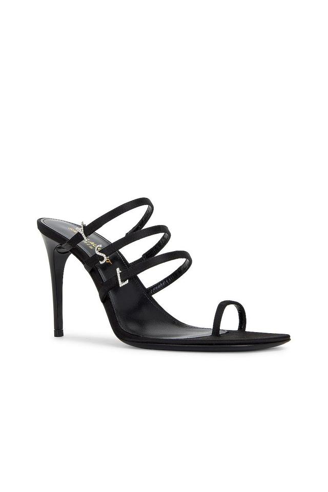 Saint Laurent Jerry Mule Sandal in Black Product Image