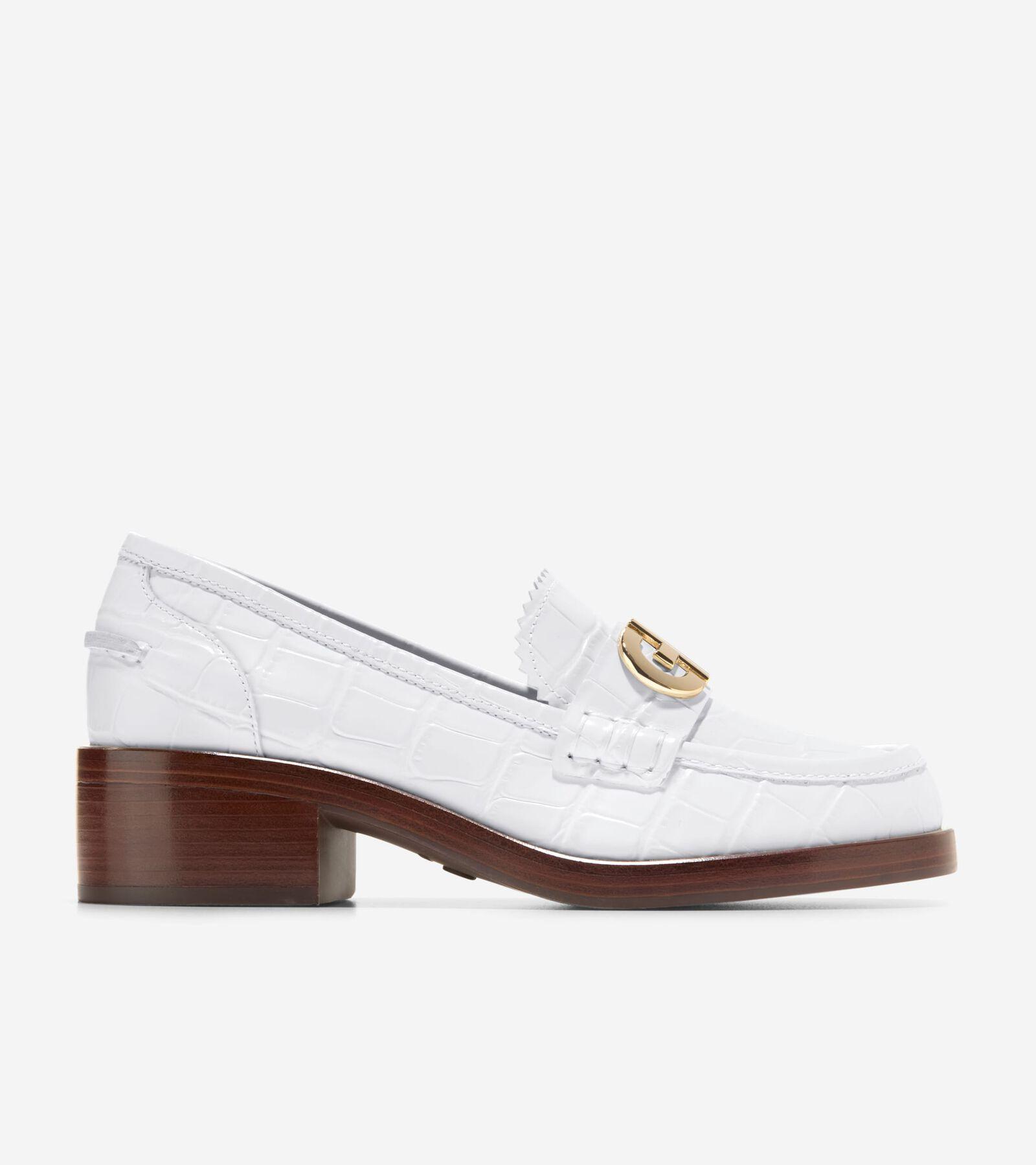 Cole Haan Womens Charlsie Loafer - White Size 6 Product Image