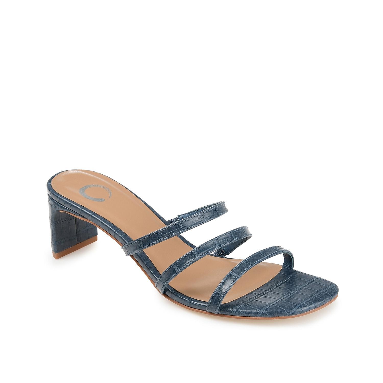 Journee Collection Hariett Womens High Heel Sandals Blue Product Image