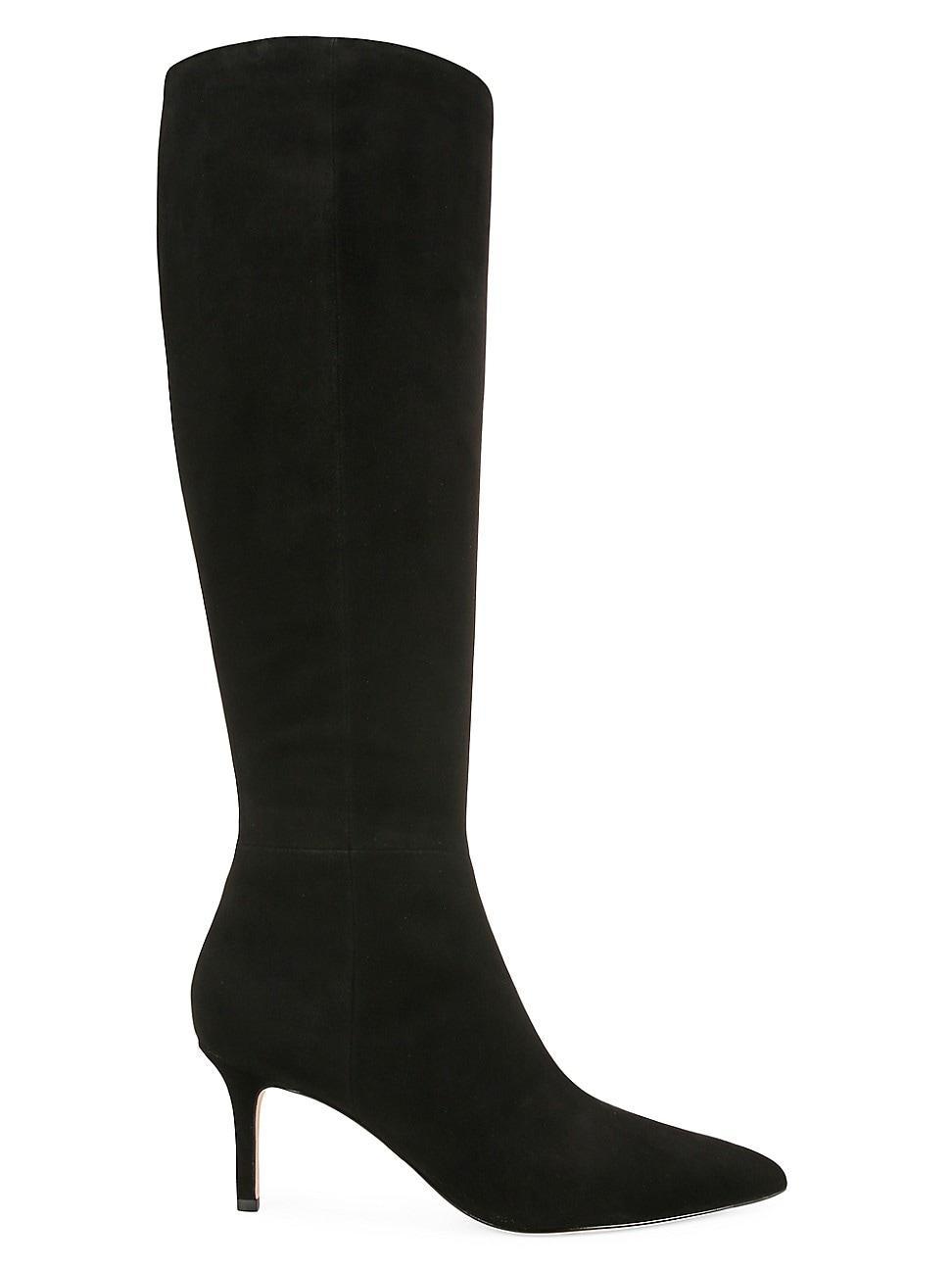 Womens Lisa 70MM Knee-High Wide-Calf Suede Boots Product Image