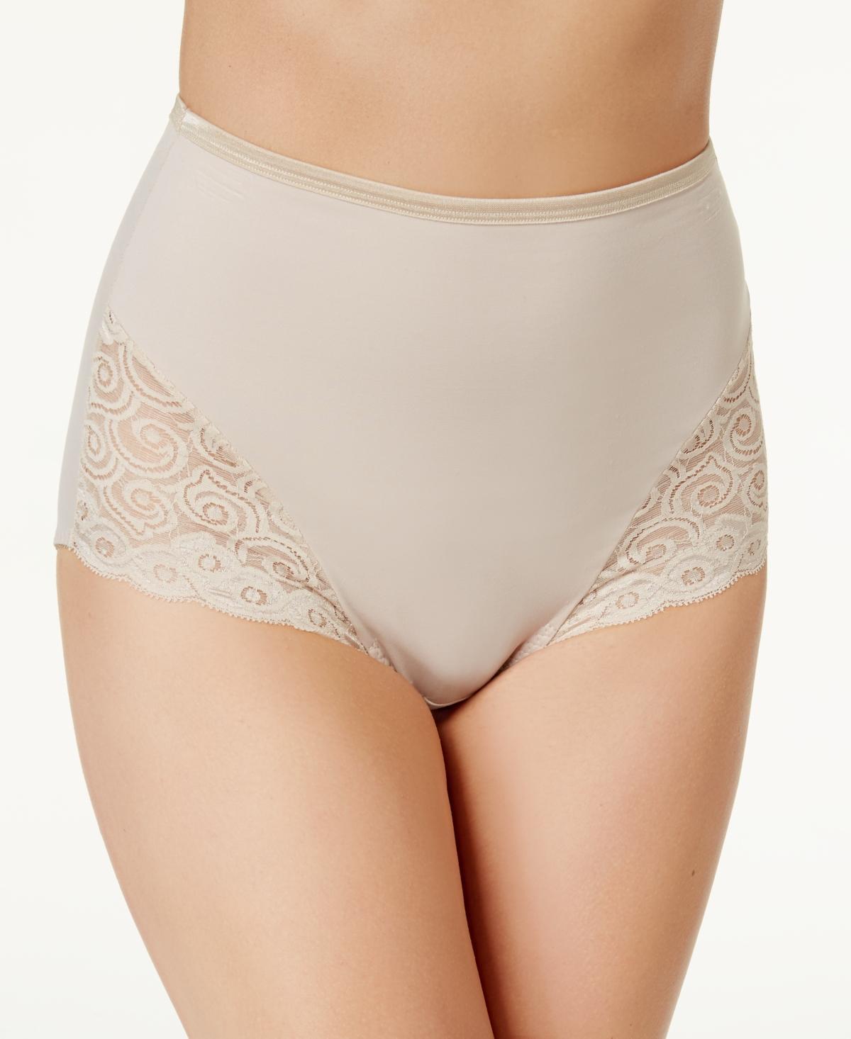 Bali 2-pk. Lace Inset Microfiber Briefs X054 -WHITE Product Image