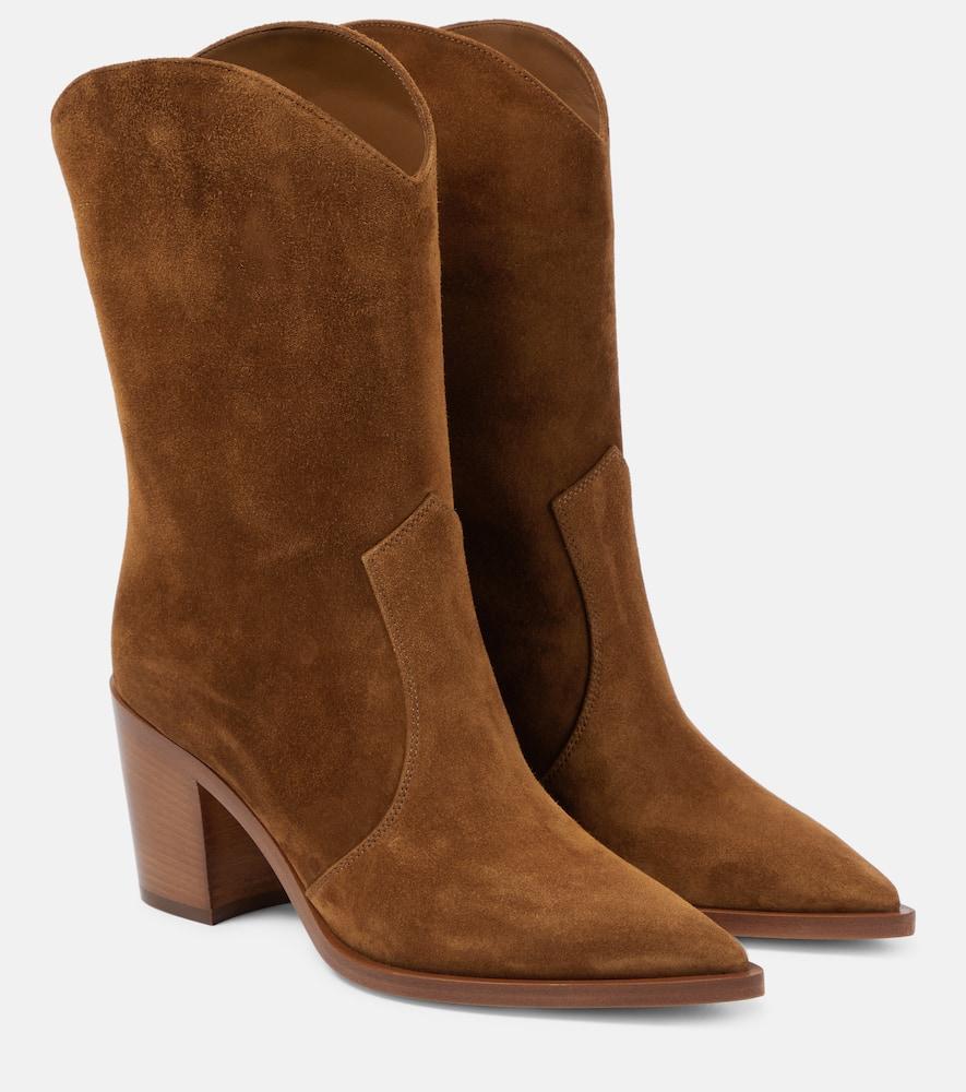 GIANVITO ROSSI Denver Suede Boots In Brown product image