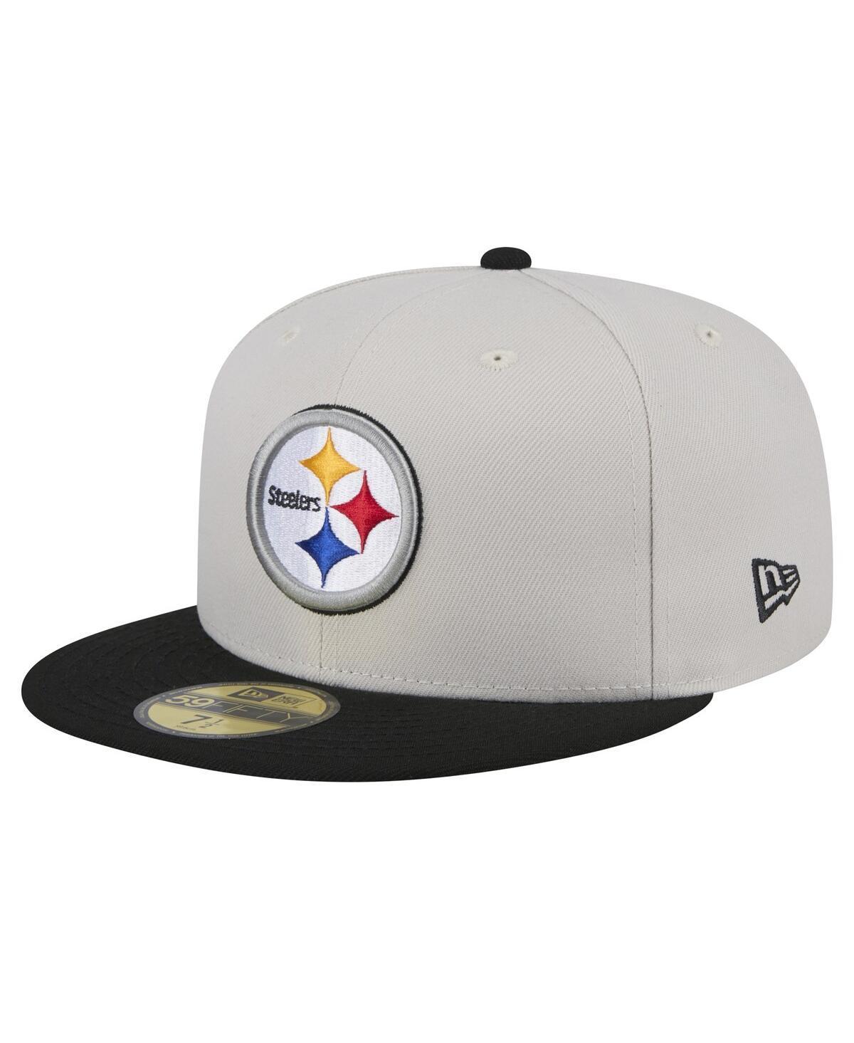 New Era Mens Pittsburgh Steelers Stoney 59FIFTY Fitted Hat - Stone Product Image