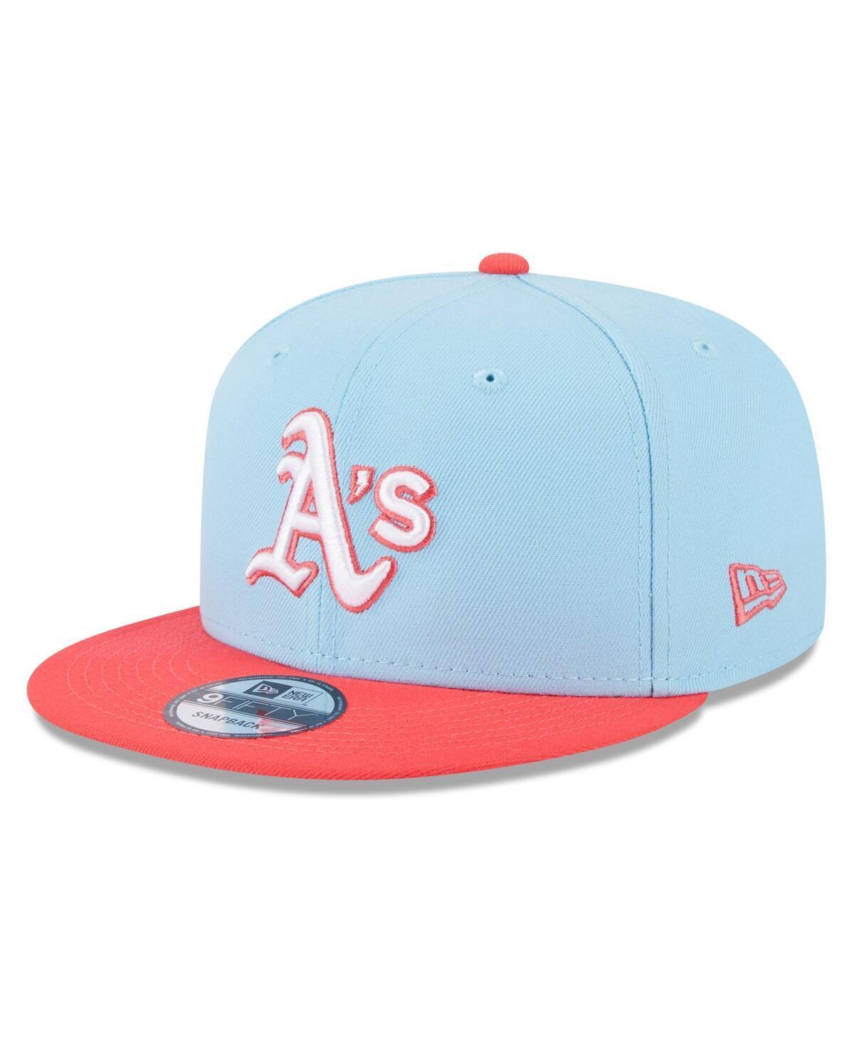 Mens New Era /Red Oakland Athletics Spring Basic Two-Tone 9FIFTY Snapback Hat Product Image