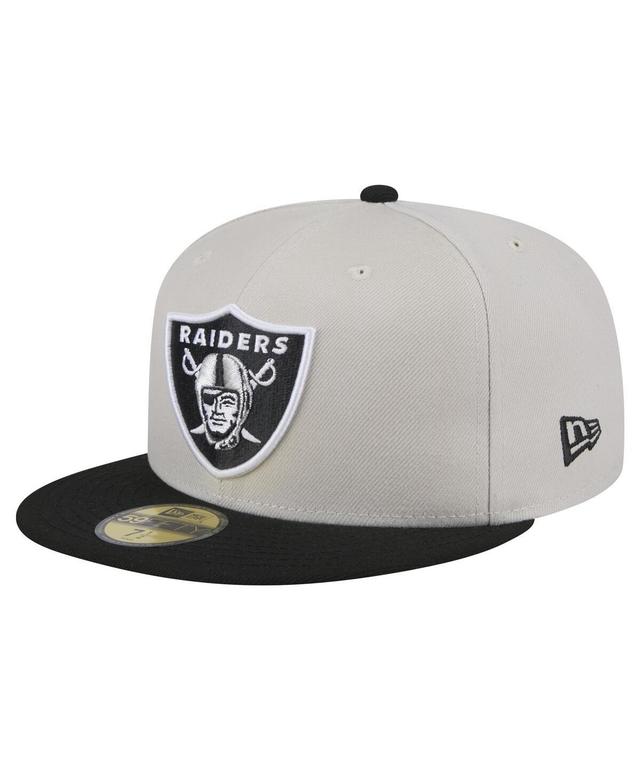 New Era Mens Las Vegas Raiders Stoney 59FIFTY Fitted Hat - Stone Product Image