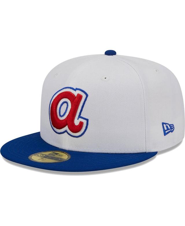 Mens New Era /Royal Atlanta Braves Optic 59FIFTY Fitted Hat Product Image