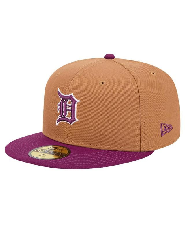 New Era Mens Detroit Tigers Two-Tone Color Pack 59FIFTY Fitted Hat - Khaki Product Image