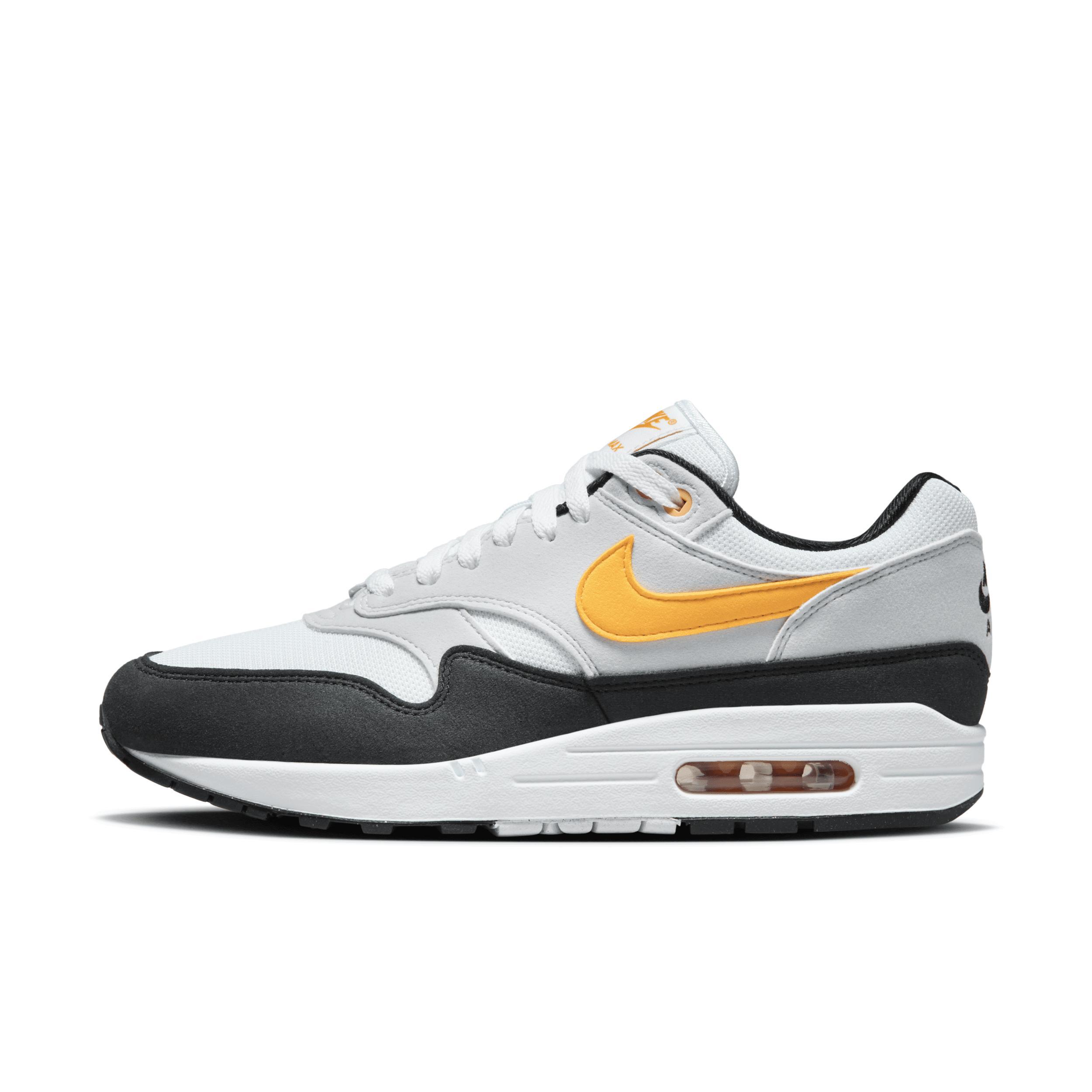 Nike Mens Nike Air Max 1 - Mens Running Shoes White/Gold Product Image