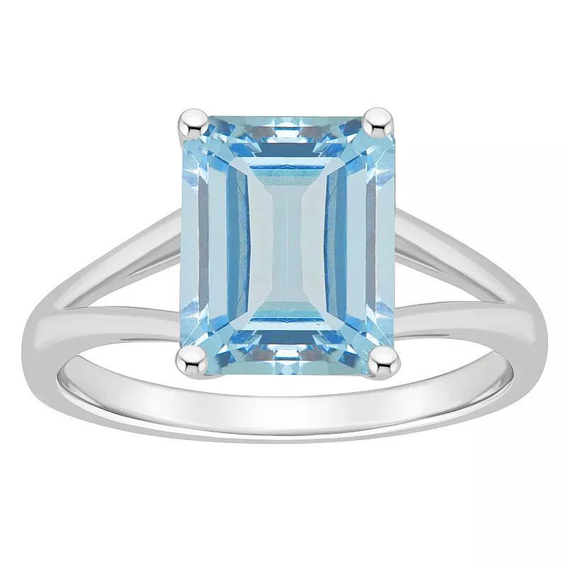 Macys Womens Sky Blue Topaz (4-1/4 ct.t.w.) Ring in Sterling Silver Product Image