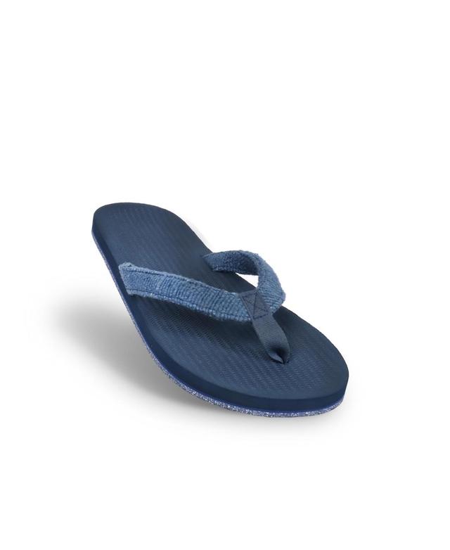 Indosole Mens Flip Flops Recycled Pable Straps - Black Product Image