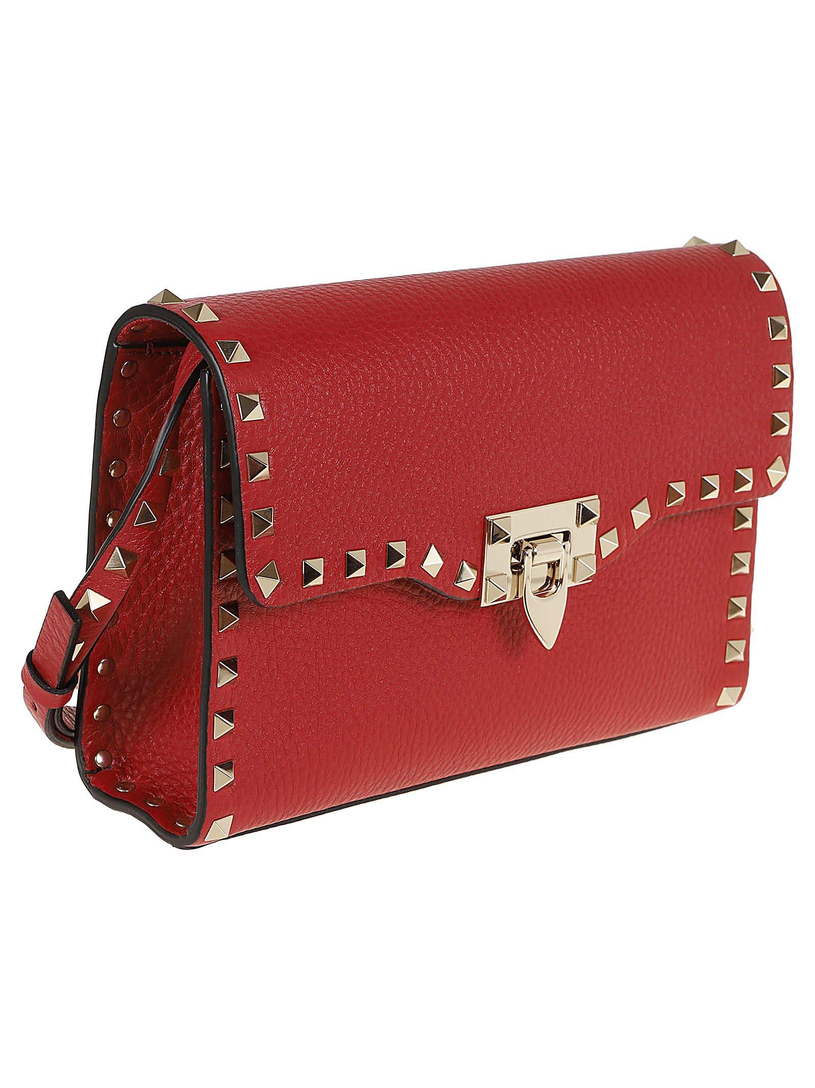 Small Shoulder Bag Rockstud In Red Product Image