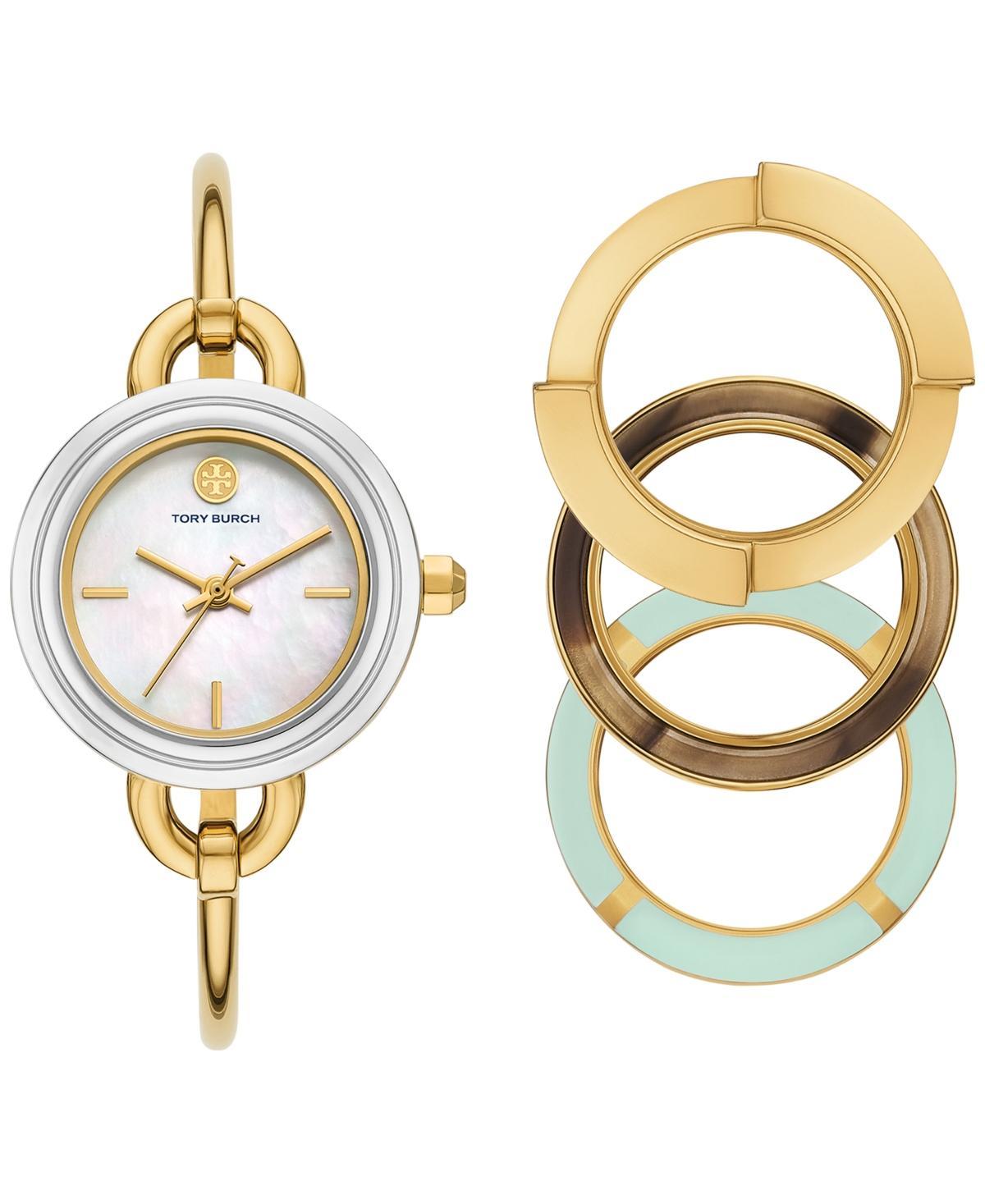 Tory Burch Womens The Miller Gold-Tone Stainless Steel Bangle Bracelet Watch 27mm Set Product Image