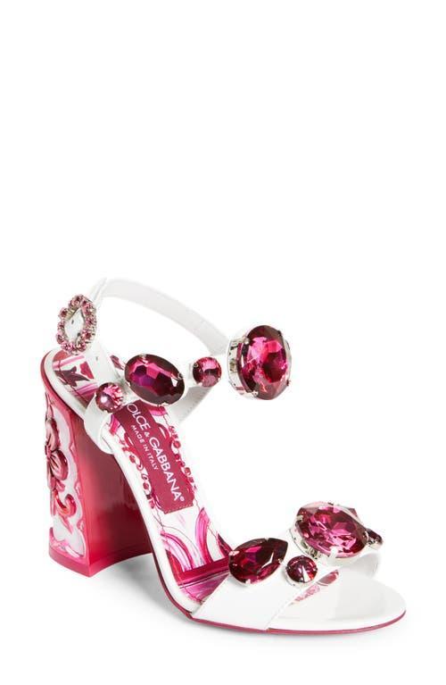Dolce & Gabbana Keira Crystal Embellished Block Heel Platform Sandal Product Image