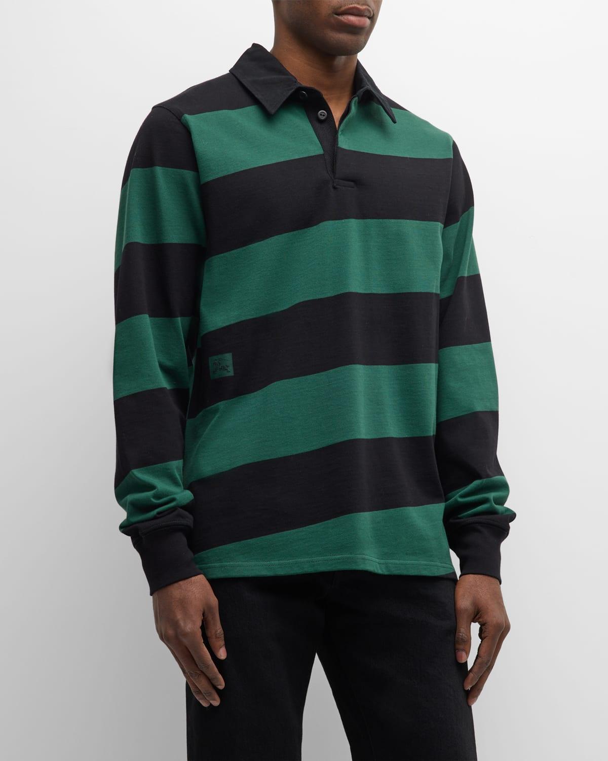 Mens Diagonal Block Stripe Polo Shirt Product Image