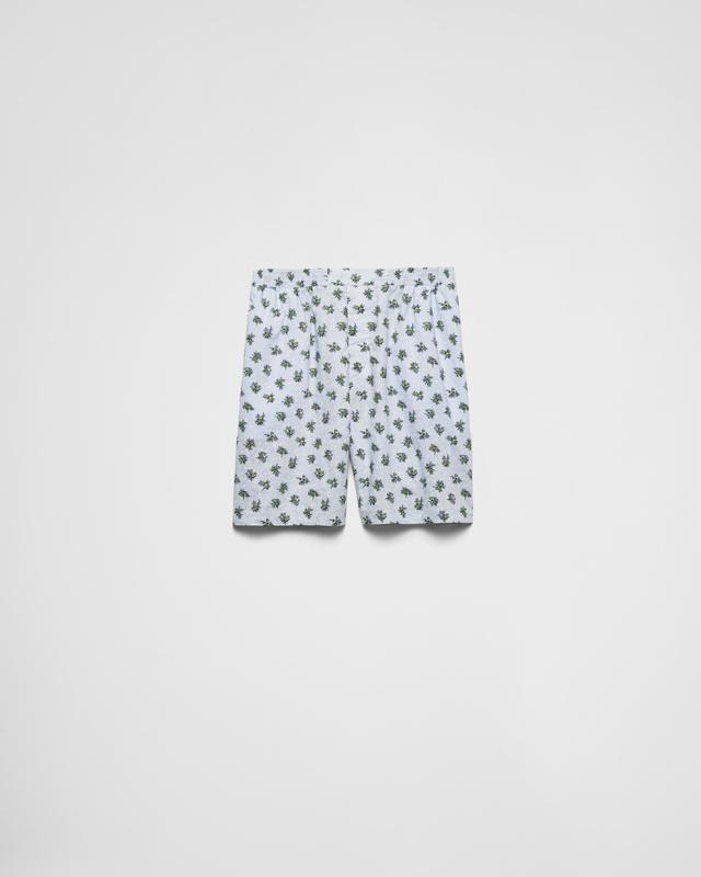 Printed cotton Bermudas Product Image