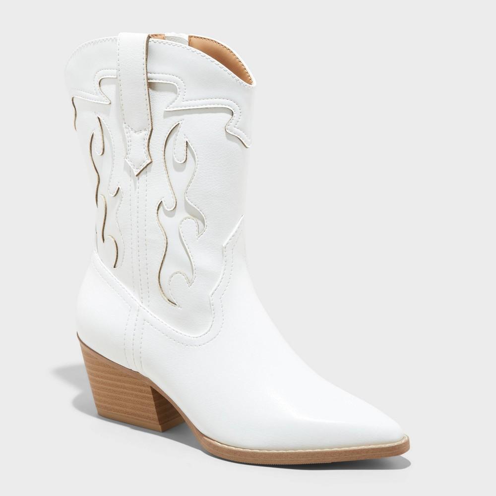 Womens Daytona Western Boots - Wild Fable White 10 Product Image