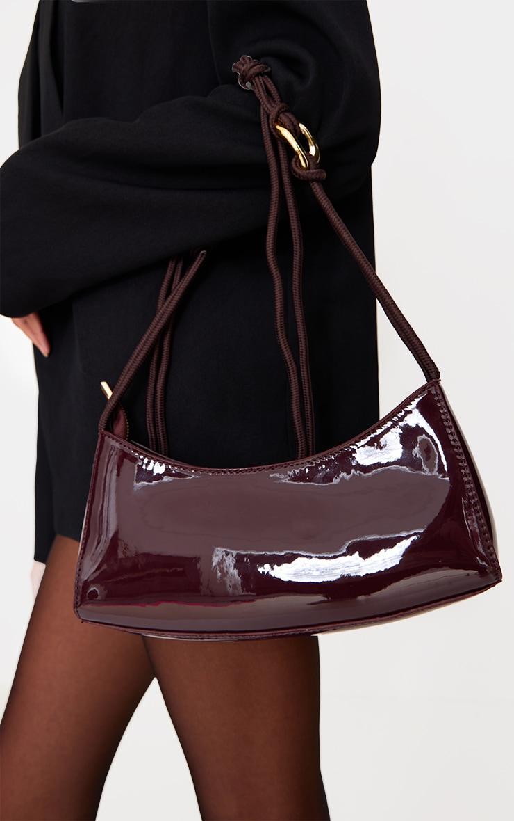 Burgundy Rope Handle Shoulder Bag product image