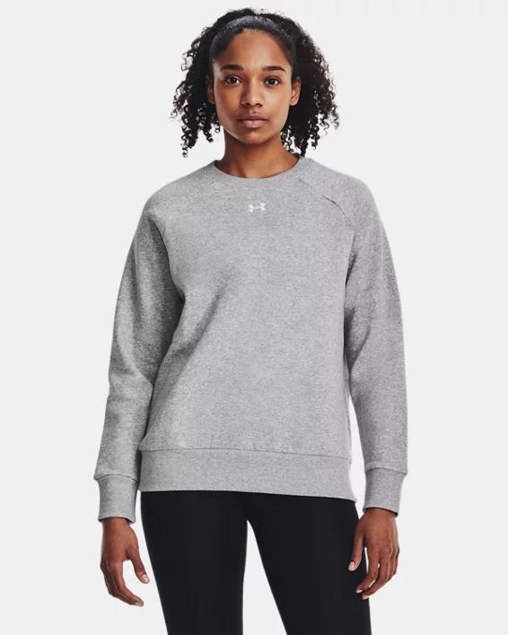 Womens UA Rival Fleece Crew Product Image